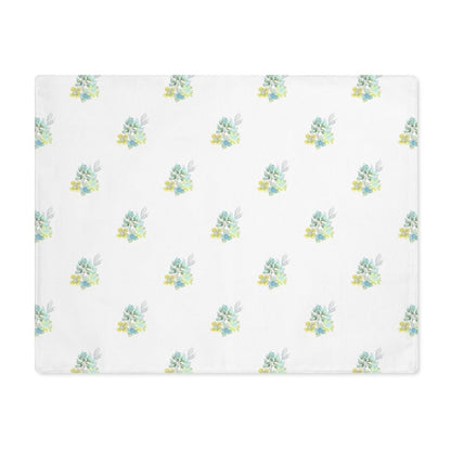 Meadow Bouquet in White | Placemat - Cotton Twill Placemat - Piccolo Fiore Prints