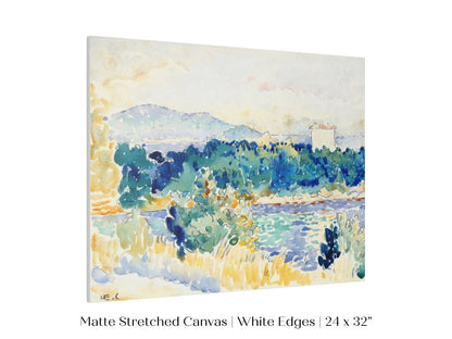 Meditteranean Landscape with a White House | P66 - Single Art Prints - Piccolo Fiore Prints