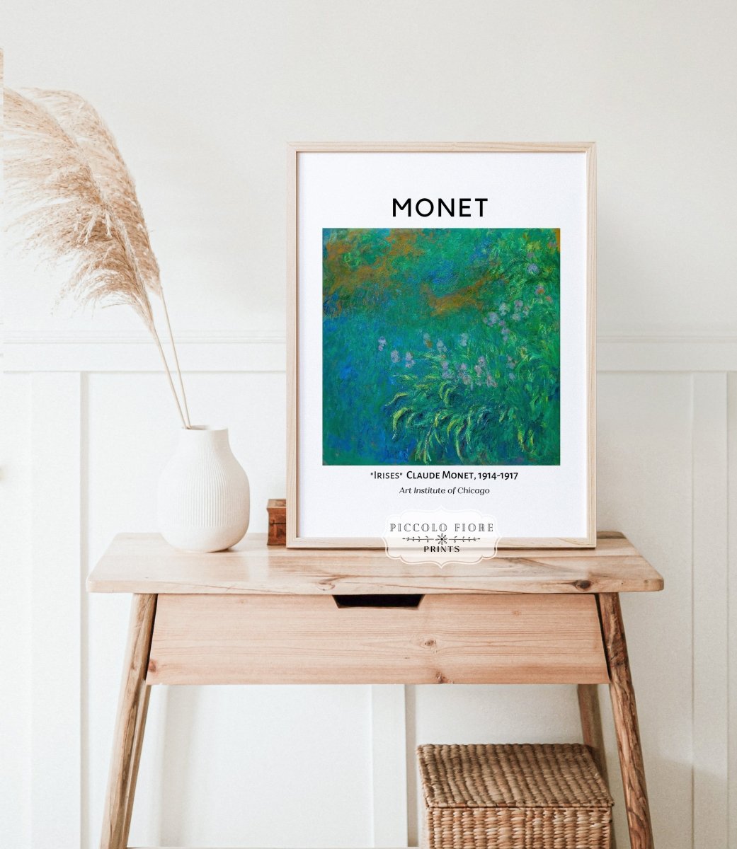 Monet Irises Exhibition Poster | P1 - Single Art Prints - Piccolo Fiore Prints