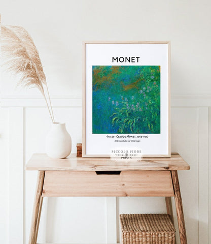 Monet Irises Exhibition Poster | P1 - Single Art Prints - Piccolo Fiore Prints