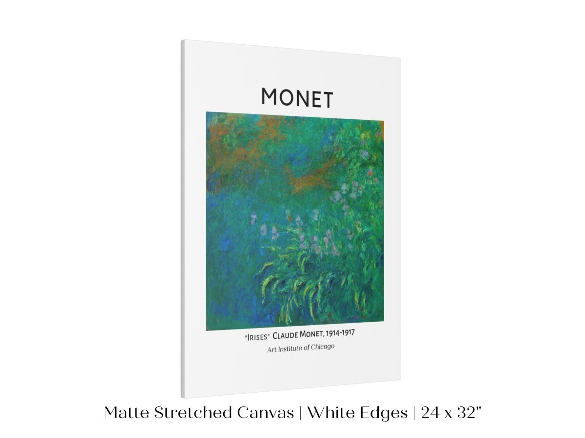 Monet Irises Exhibition Poster | P1 - Single Art Prints - Piccolo Fiore Prints