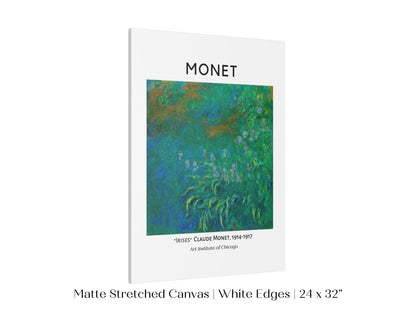 Monet Irises Exhibition Poster | P1 - Single Art Prints - Piccolo Fiore Prints
