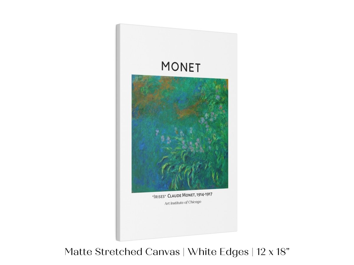 Monet Irises Exhibition Poster | P1 - Single Art Prints - Piccolo Fiore Prints