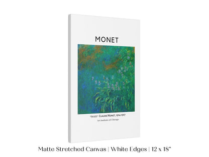 Monet Irises Exhibition Poster | P1 - Single Art Prints - Piccolo Fiore Prints
