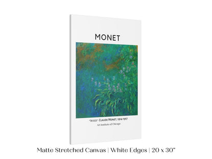 Monet Irises Exhibition Poster | P1 - Single Art Prints - Piccolo Fiore Prints