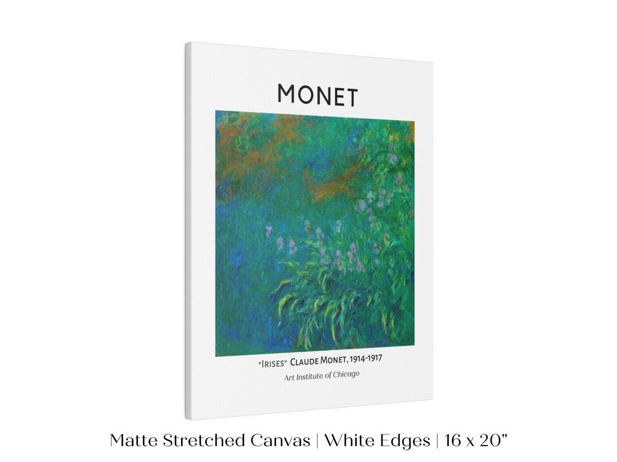 Monet Irises Exhibition Poster | P1 - Single Art Prints - Piccolo Fiore Prints