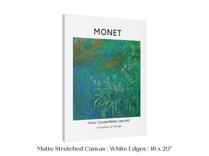 Monet Irises Exhibition Poster | P1 - Single Art Prints - Piccolo Fiore Prints