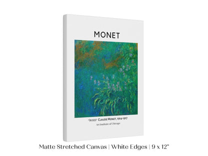 Monet Irises Exhibition Poster | P1 - Single Art Prints - Piccolo Fiore Prints