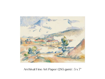 Montagne Sainte - Victoire | P94 - Single Art Prints - Piccolo Fiore Prints