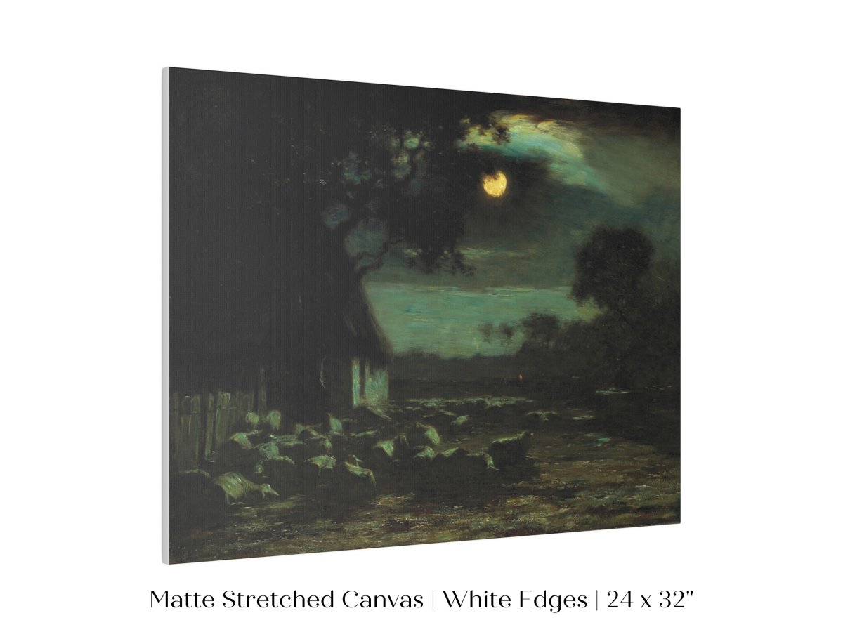Moonlit Sheepyard | P195 - Single Art Prints - Piccolo Fiore Prints