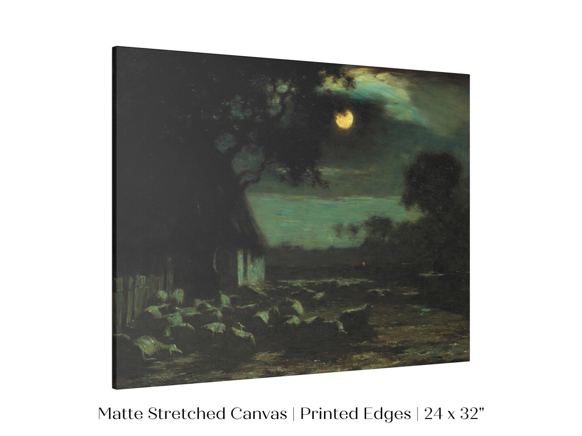 Moonlit Sheepyard | P195 - Single Art Prints - Piccolo Fiore Prints