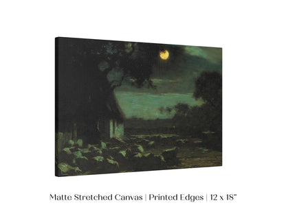 Moonlit Sheepyard | P195 - Single Art Prints - Piccolo Fiore Prints