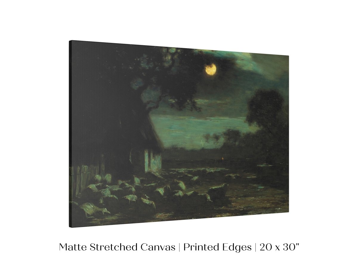 Moonlit Sheepyard | P195 - Single Art Prints - Piccolo Fiore Prints