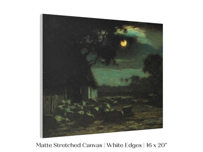 Moonlit Sheepyard | P195 - Single Art Prints - Piccolo Fiore Prints
