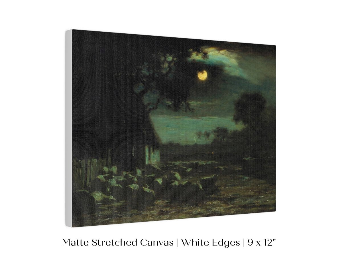 Moonlit Sheepyard | P195 - Single Art Prints - Piccolo Fiore Prints