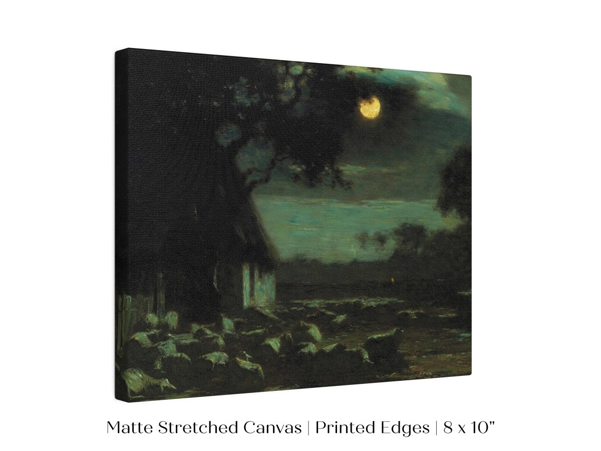 Moonlit Sheepyard | P195 - Single Art Prints - Piccolo Fiore Prints