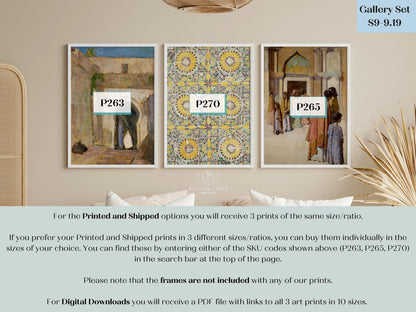Morocco | Gallery Wall Set | 3 Prints | S9 - 9.19 - Gallery Wall Set - Piccolo Fiore Prints
