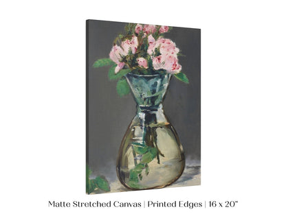 Moss Roses in a Vase | P132 - Single Art Prints - Piccolo Fiore Prints