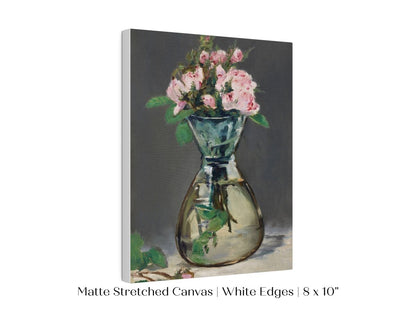 Moss Roses in a Vase | P132 - Single Art Prints - Piccolo Fiore Prints
