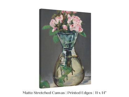 Moss Roses in a Vase | P132 - Single Art Prints - Piccolo Fiore Prints