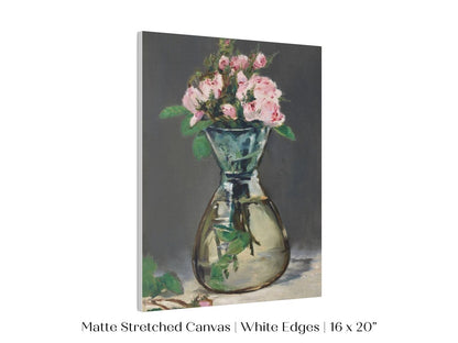 Moss Roses in a Vase | P132 - Single Art Prints - Piccolo Fiore Prints