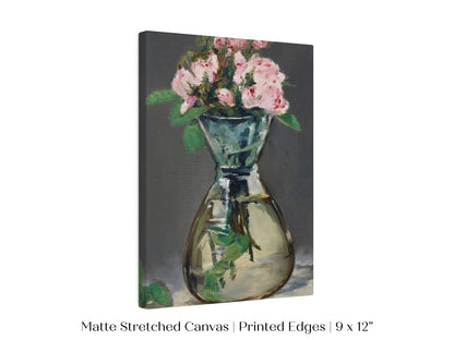 Moss Roses in a Vase | P132 - Single Art Prints - Piccolo Fiore Prints