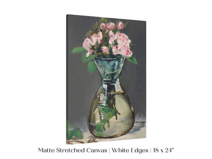 Moss Roses in a Vase | P132 - Single Art Prints - Piccolo Fiore Prints