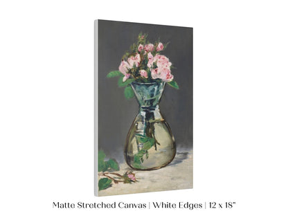 Moss Roses in a Vase | P132 - Single Art Prints - Piccolo Fiore Prints