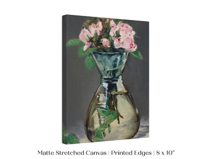 Moss Roses in a Vase | P132 - Single Art Prints - Piccolo Fiore Prints