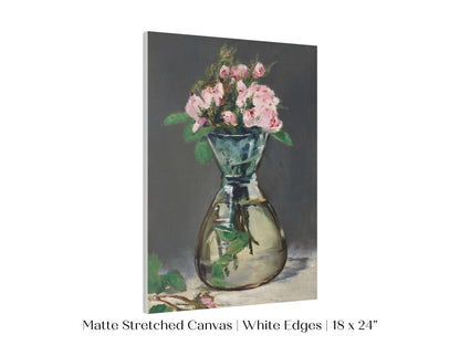 Moss Roses in a Vase | P132 - Single Art Prints - Piccolo Fiore Prints