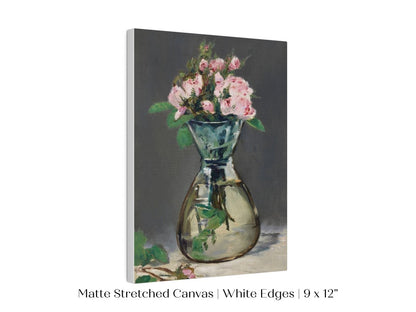Moss Roses in a Vase | P132 - Single Art Prints - Piccolo Fiore Prints