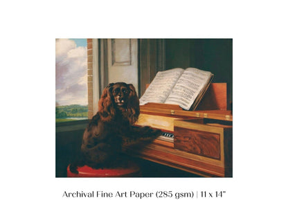Musical Dog | P460 - Single Art Prints - Piccolo Fiore Prints