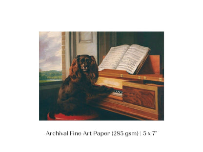 Musical Dog | P460 - Single Art Prints - Piccolo Fiore Prints