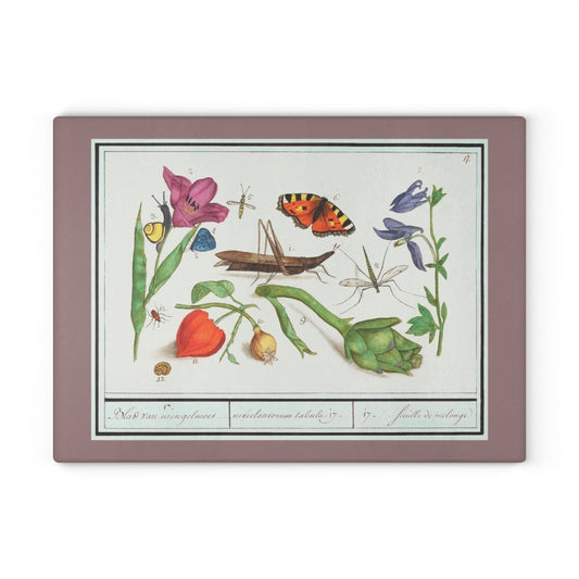 Natural History Ensemble No. 17 | Glass Chopping Board - Glass Chopping Board - Piccolo Fiore Prints