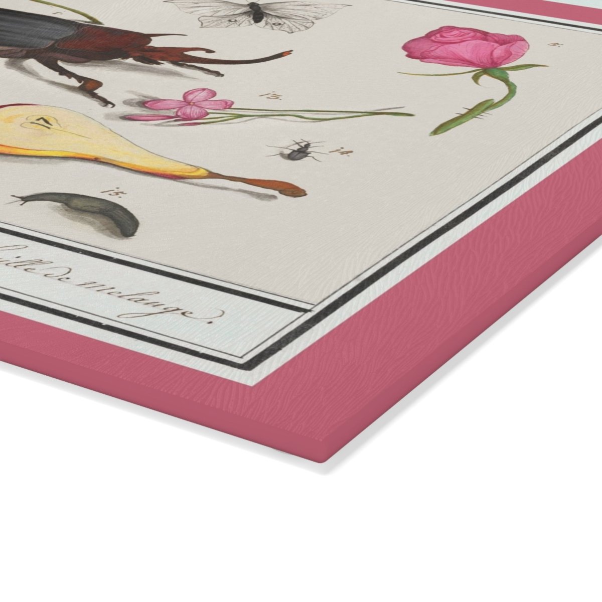 Natural History Ensemble No. 18 | Glass Chopping Board - Glass Chopping Board - Piccolo Fiore Prints