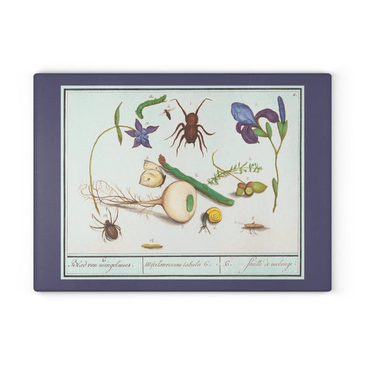 Natural History Ensemble No. 6 | Glass Chopping Board - Glass Chopping Board - Piccolo Fiore Prints