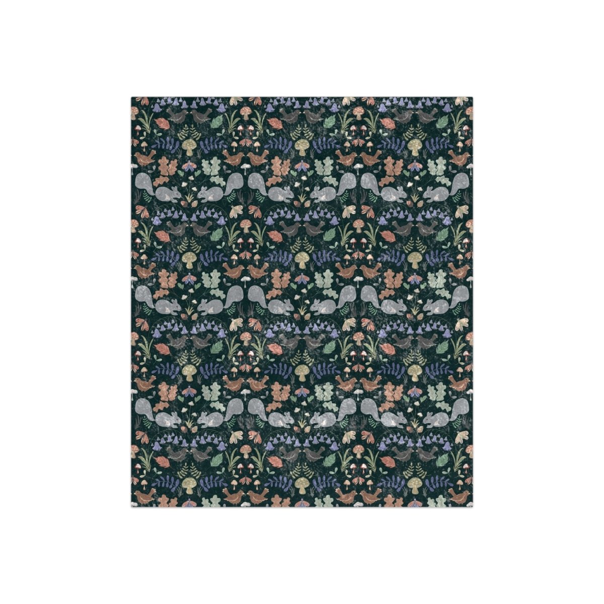 New Forest Inhabitants | Crushed Velvet Blanket - Crushed Velvet Blanket - Piccolo Fiore Prints