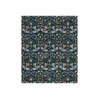 New Forest Inhabitants | Crushed Velvet Blanket - Crushed Velvet Blanket - Piccolo Fiore Prints