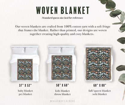 New Forest Inhabitants | Woven Blanket - Woven Blanket - Piccolo Fiore Prints
