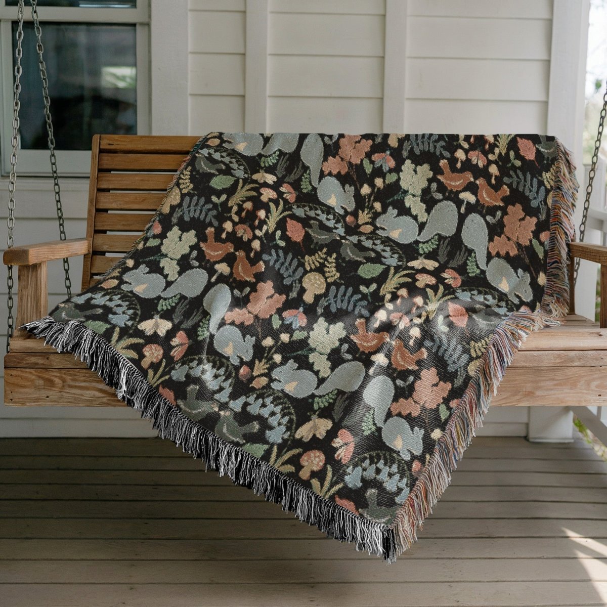 New Forest Inhabitants | Woven Blanket - Woven Blanket - Piccolo Fiore Prints