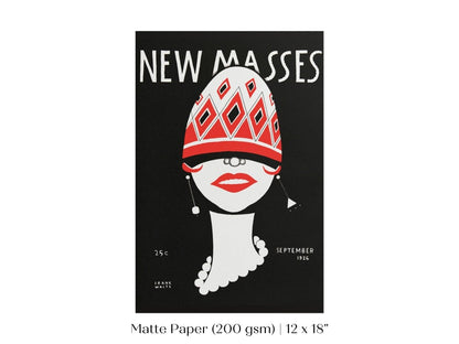New Masses Magazine Cover | P694 - Single Art Prints - Piccolo Fiore Prints