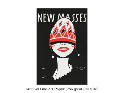 New Masses Magazine Cover | P694 - Single Art Prints - Piccolo Fiore Prints