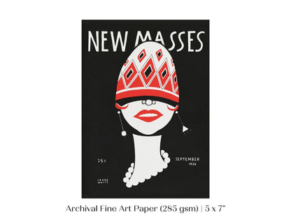 New Masses Magazine Cover | P694 - Single Art Prints - Piccolo Fiore Prints