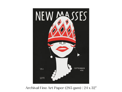 New Masses Magazine Cover | P694 - Single Art Prints - Piccolo Fiore Prints