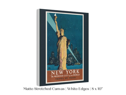 New York Travel By Train | P695 - Single Art Prints - Piccolo Fiore Prints
