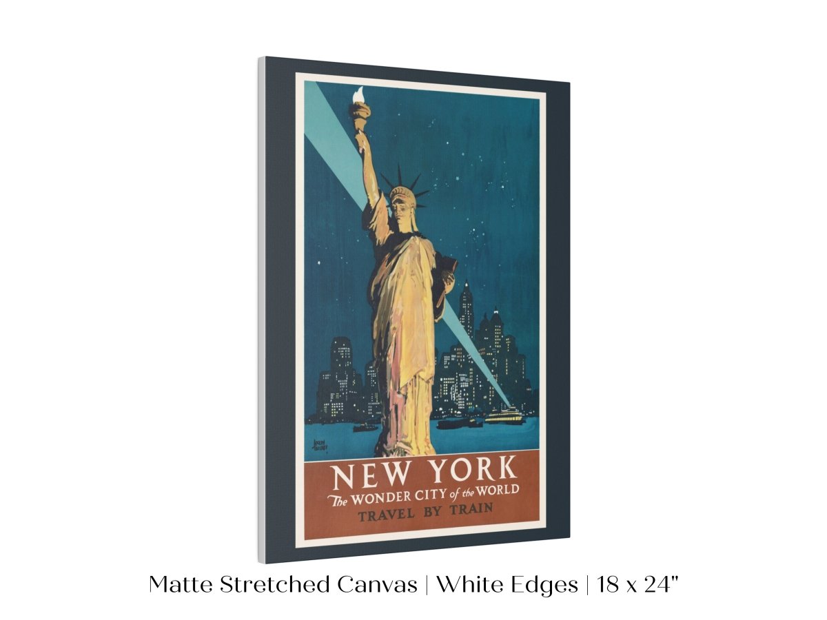New York Travel By Train | P695 - Single Art Prints - Piccolo Fiore Prints