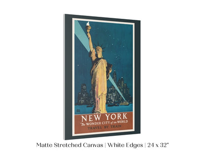 New York Travel By Train | P695 - Single Art Prints - Piccolo Fiore Prints