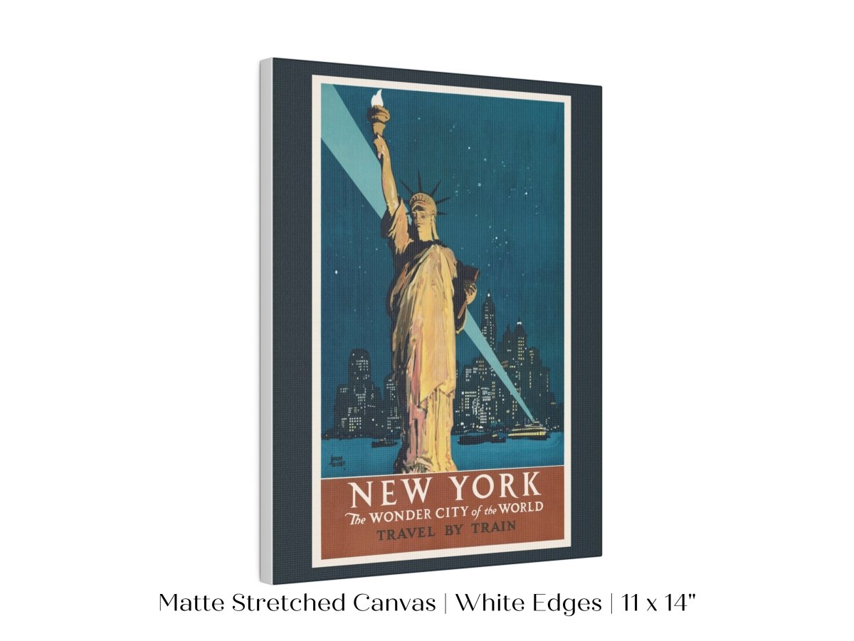 New York Travel By Train | P695 - Single Art Prints - Piccolo Fiore Prints