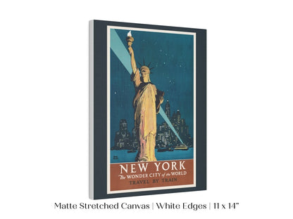 New York Travel By Train | P695 - Single Art Prints - Piccolo Fiore Prints