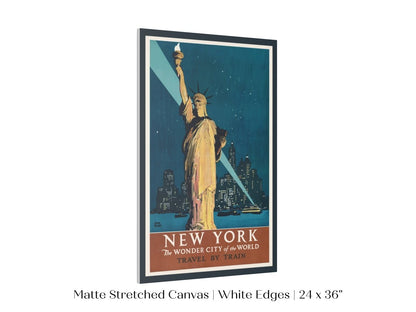 New York Travel By Train | P695 - Single Art Prints - Piccolo Fiore Prints